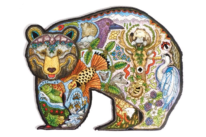 Liberty Puzzles Lack Bear Wooden Jigsaw Puzzle