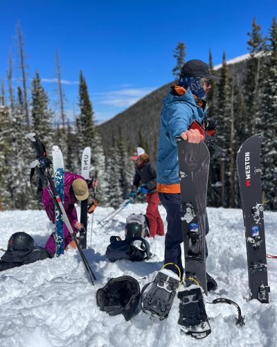 Group with splitboards