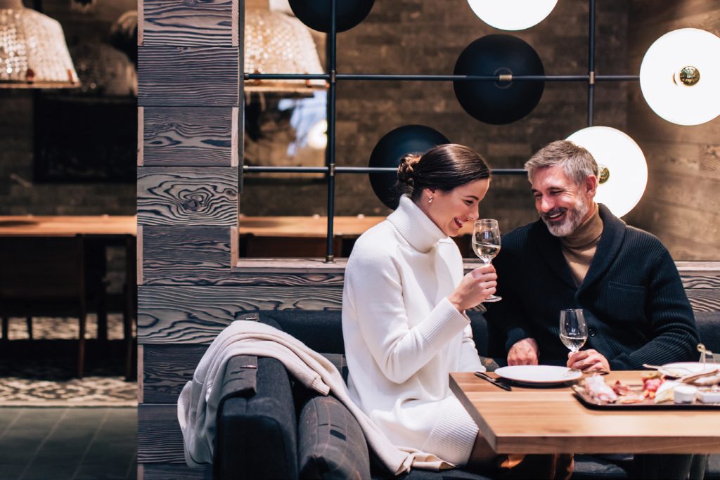 Couple having dinner