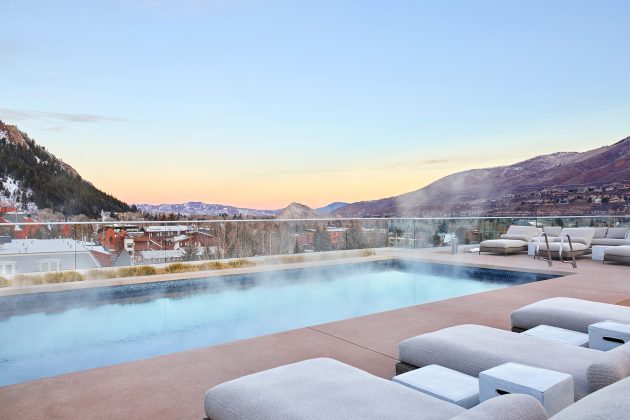 The Residences rooftop pool