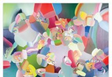 Trey Egan, Love Laden And Lilting/Too Much Unsaid, 2023, oil on canvas 59 X 59 in.