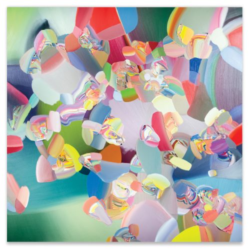 Trey Egan, Love Laden And Lilting/Too Much Unsaid, 2023, oil on canvas
59 X 59 in.