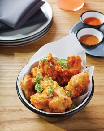 K-Town fried popcorn chicken