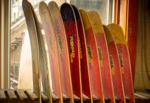 Romp Skis in factory