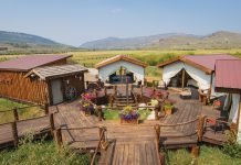 C Lazy U Ranch tents exterior