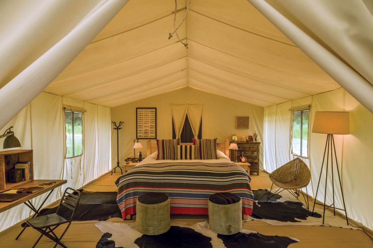 Dunton River Camp tent interior
