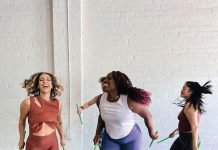 Women in fitness class