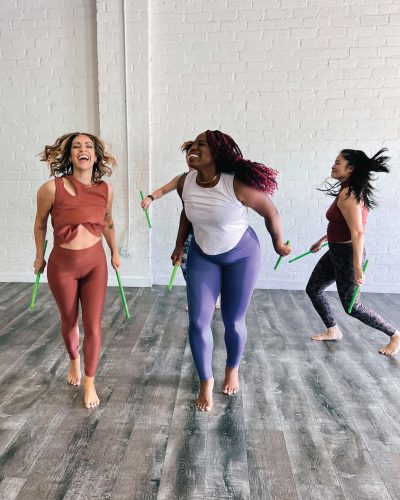 Women in fitness class