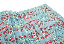 Cardamom Designs: Charming Hand-stamped Accessories Cherry Tomato Table Runner