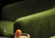 The Goldfinch’s Peach Pie in Your Eye Cocktail Recipe Peach Pie in Your Eye cocktail