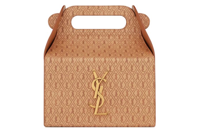 Take Away Box in vegetable-tanned leather by Saint Laurent