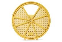 Lemon Drop Rattan Top-Handle Bag by Kate Spade New York