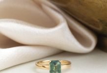 The Octavia 2.26 ct Emerald Cut Teal Sapphire Solitaire