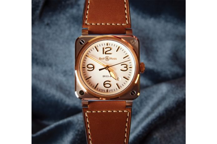Bell & Ross BR-03 White Steel & Gold