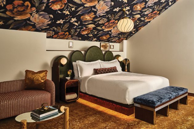 The Crawford Hotel room