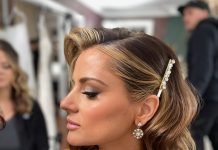 Blush Now client posing with make up and hair done