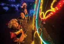 Kids at Zoo Lights