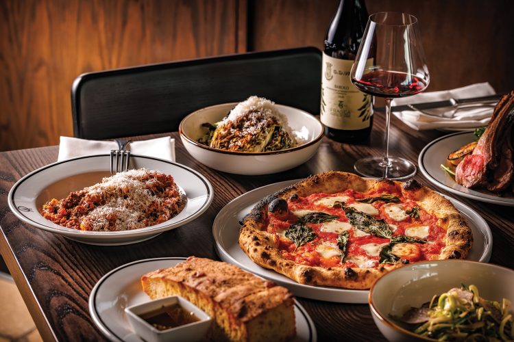 Table of Osteria Alberico dishes