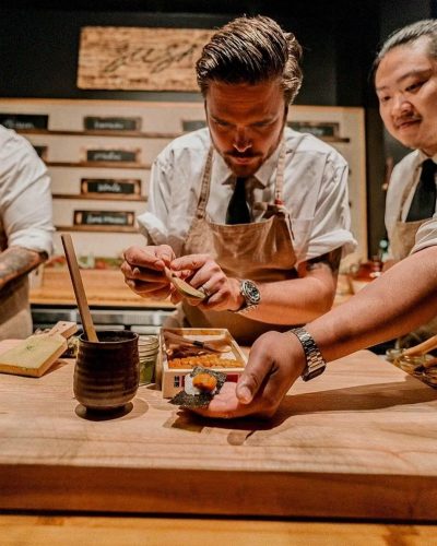 Chef Phillip Frankland Lee sushi service