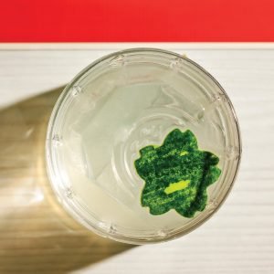 Close up of the Sweet-Talking Mullet cocktail from Makfam.