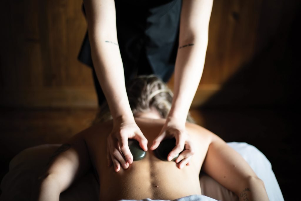 Hot stone massage at Devil's Thumb Ranch.