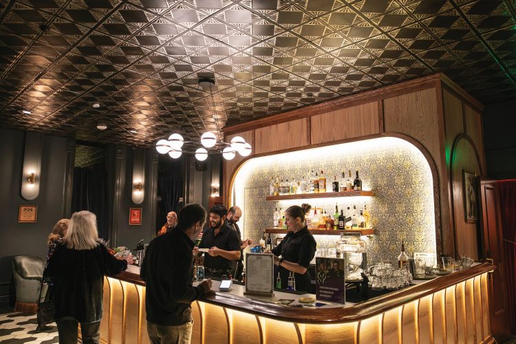 The bar at MAS Presents.