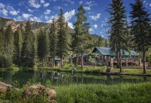 The Ranch at Emerald Valley main lodge exterior.