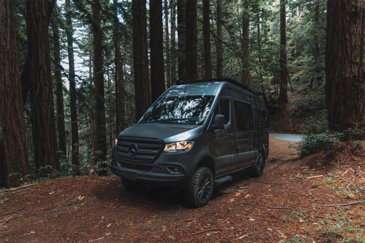 Outdoorsy's Storyteller Overland Stealth van exterior.