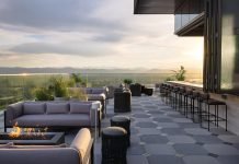 Rooftop of the Kimpton Claret Hotel.