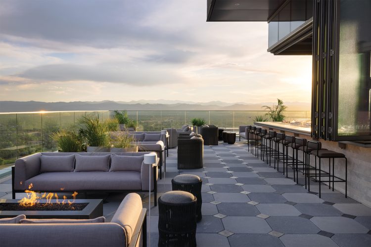 Rooftop of the Kimpton Claret Hotel.