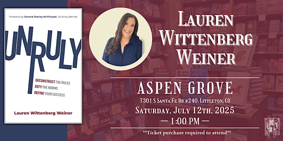 Lauren Wittenberg Weiner live at Tattered Cover Aspen Grove