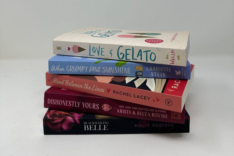 Pile of books listed below.