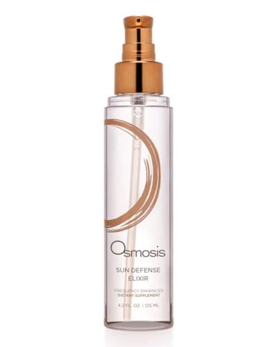 Osmosis Beauty sunscreen bottle.