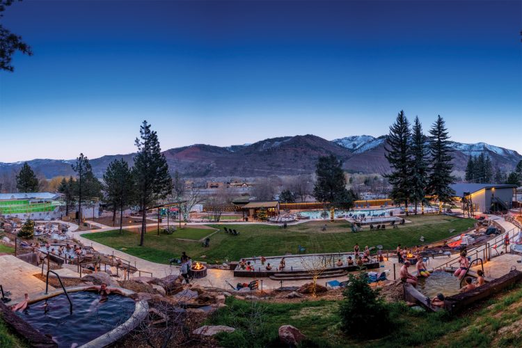 Panoramic view of Durango Hot Springs Resort + Spa.