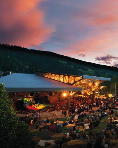 Sunset performance at the Gerald R. Ford Amphitheater.