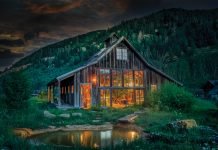 Dunton Hot Springs Offers Historic Mountain Luxury Exterior of the bathhouse at Dunton Hot Springs.