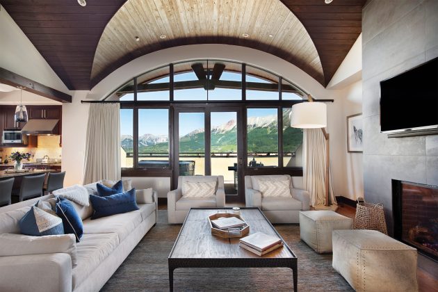 Interior of a room at Lumière by Dunton.