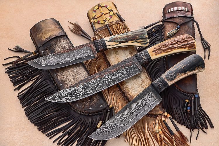 Levi Graham's knives and sheaths
