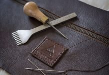 Leather working tools and leather