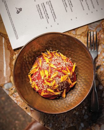 The badgerflame beets dish at Pasque.