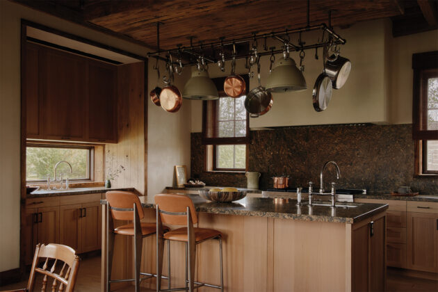 Kitchen in the cabin.