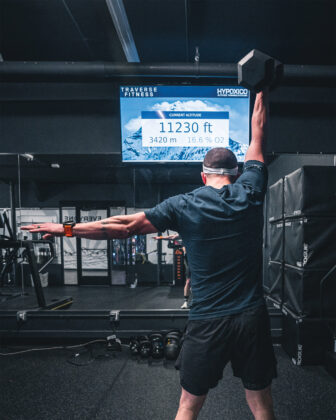 People working out at Traverse Fitness