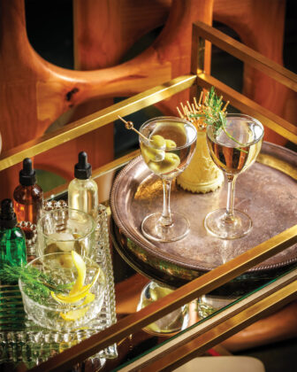 Martinis from the tableside cart at Carne