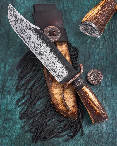 Knife and sheath by Levi Graham