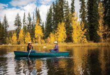 People canoe at Beyul Retreat