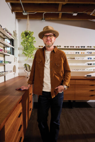 Dr. Eric Toppen at Queen City Optical.