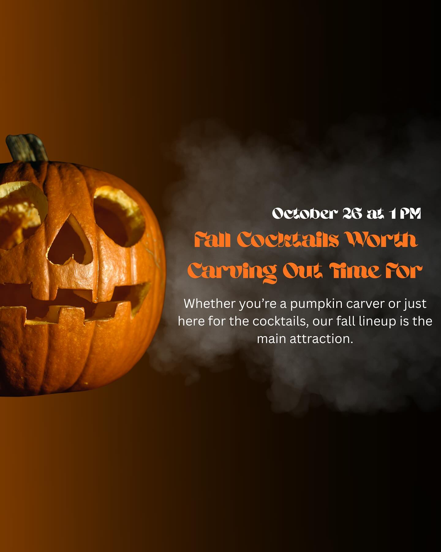 Fall cocktails worth carving out time for