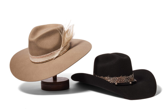 Cowboy hats from Hat and Hem.
