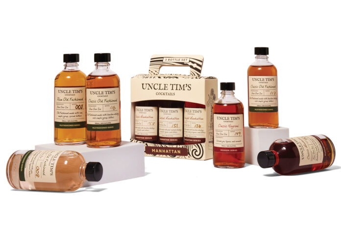 Cocktail tasting sets from Uncle Tim's Cocktails.