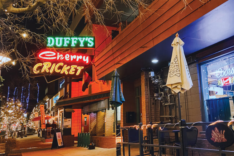 Exterior of the Cherry Cricket in Cherry Creek.